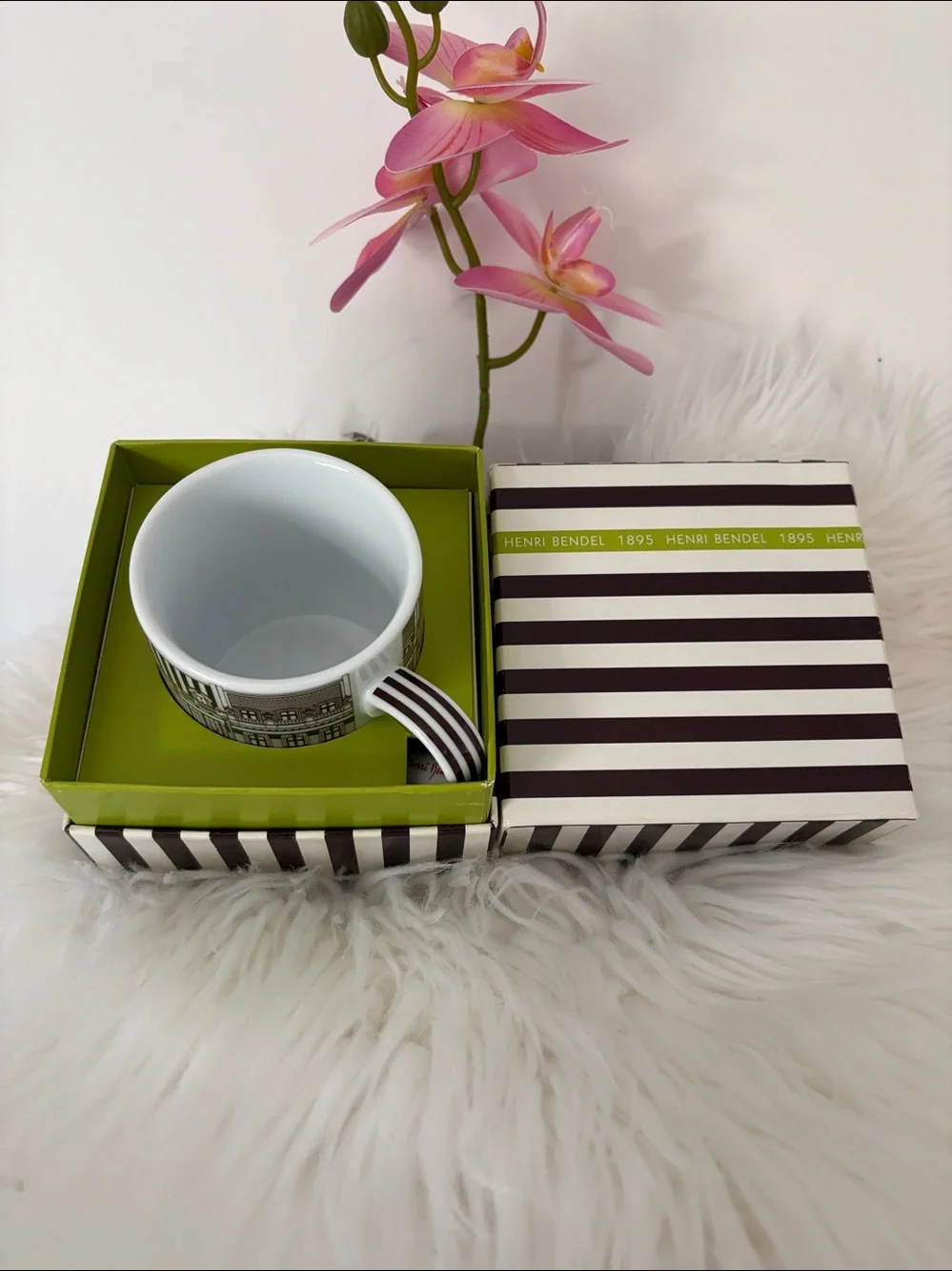 Henri Bendel Limited Edition 120th Anniversary Mug & Tissue Paper
